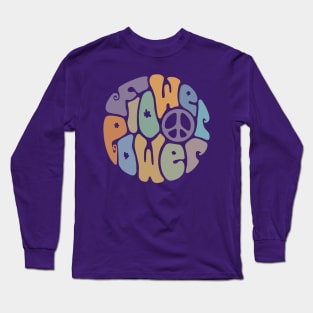 Flower Power Word Art Long Sleeve T-Shirt